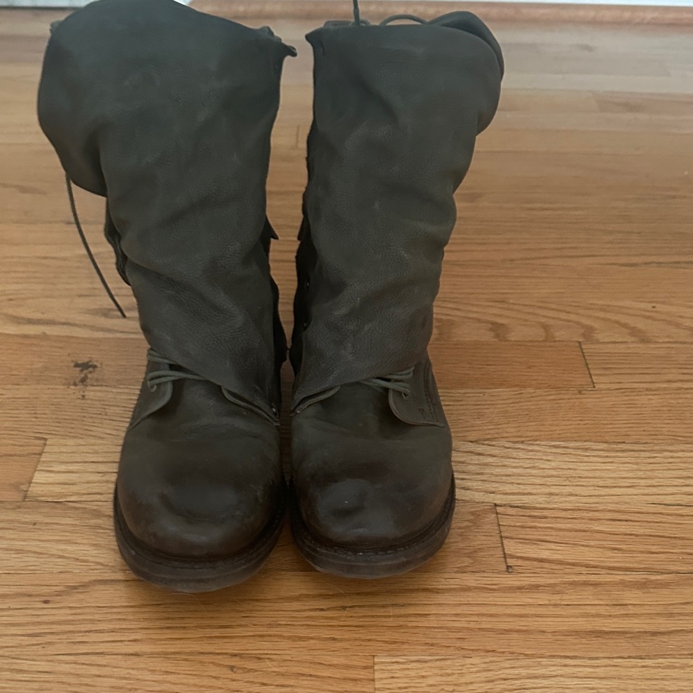 A.S.98 Women's Combat Boots - Olive Green